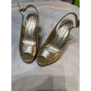 Lilly Pulitzer Krisie Wedge Sandal Used Size 6.5